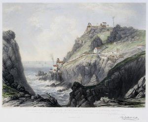 Vue de la Mine de Botallack, dans la Paroisse de St. Just in Penwith, Cornwall, gravé par Thomas Picken (d.1870) 1840 - Philip after Mitchell